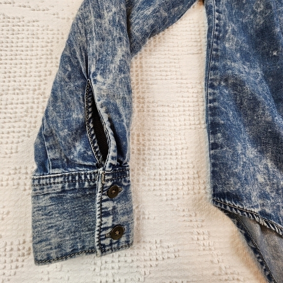 Vintage Mudd Y2K Style Button Down Denim Top Size Small - Picture 7 of 16